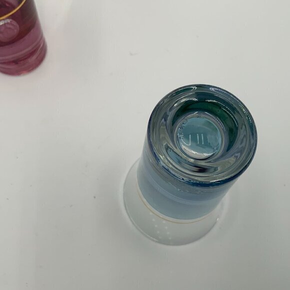 Made in Italy Flash Painted w/ Gold Stripe Cordial Shot Glasses Set of 6 - Picture 5 of 5